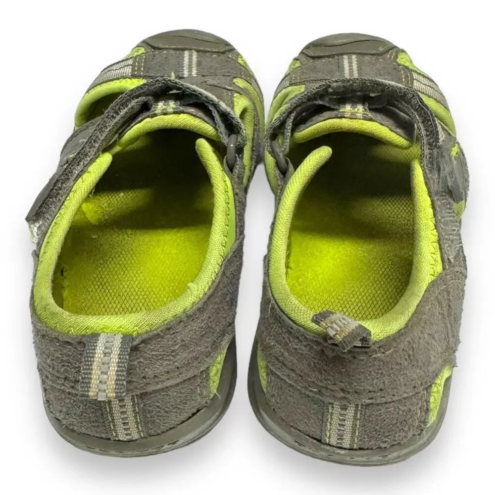 Pediped Unisex Kids Shoes Sz 11 11.5 28 Flex Sahara Gray Lime Water‎ Safe Boys